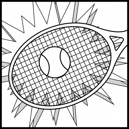 Tennis Ball Coloring Page at GetDrawings | Free download