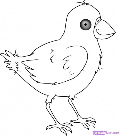How to Draw a Cartoon Crow, Step by Step, Cartoon Animals, Animals ...