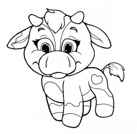 Baby Cows Coloring Pages | Kids Play Color