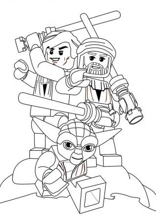 Lego Star Wars Coloring Pages For Kids - Ccoloringsheets.com
