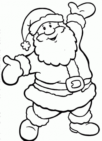 Printable Santa Claus Coloring Pages | Coloring Me