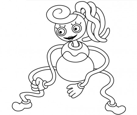 Coloring Pages Daughter of Mommy Long legs Print Free