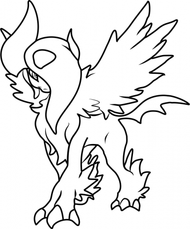 Absol Coloring Pages - Free Printable Coloring Pages for Kids