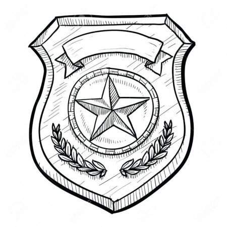 Fbi Coloring Pages At Getdrawings Free Download Sketch Coloring Page |  Security badge, Police badge, Police art