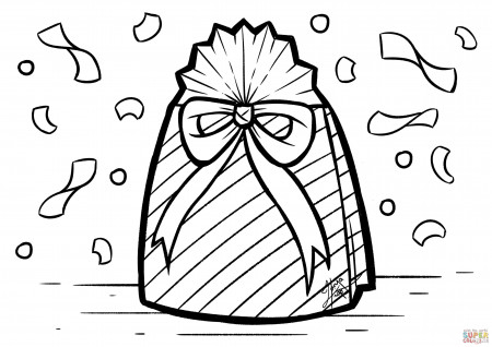 Present Bag coloring page | Free Printable Coloring Pages