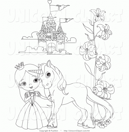 prince and princess coloring page - Clip Art Library