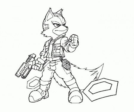 Printable Star Fox Coloring Pages | Fox coloring page, Coloring pages,  Animal coloring pages