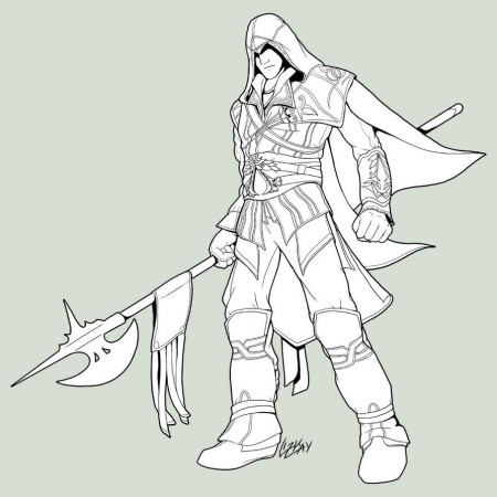 assassin creed ezio Colouring Pages | Coloring pages, All assassin's creed, Colouring  pages