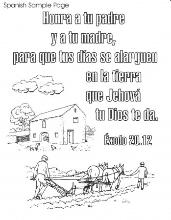 14 Pics of Spanish Bible Verse Coloring Pages - Spanish Bible ...