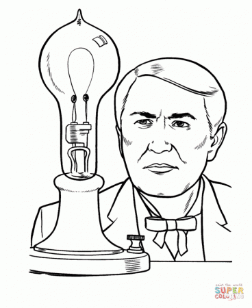 Nikola Tesla coloring page | Free Printable Coloring Pages