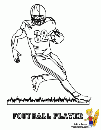 Gutsy American Football Coloring Pages | Quarterbacks | Free ...