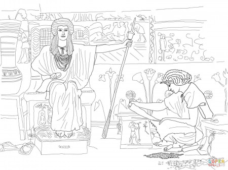 Joseph Overseer of Pharaoh's Granaries coloring page | Free ...