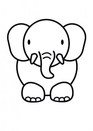 Baby Animal Coloring Pages | Baby animal drawings, Elephant ...