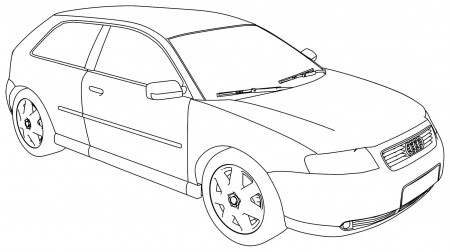 awesome Audi A3 Coloring Page | Audi a3, Coloring pages, Audi