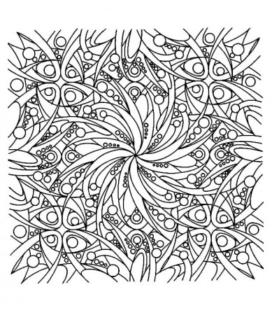 Print Stress Relief Coloring Page - Free Printable Coloring Pages for Kids