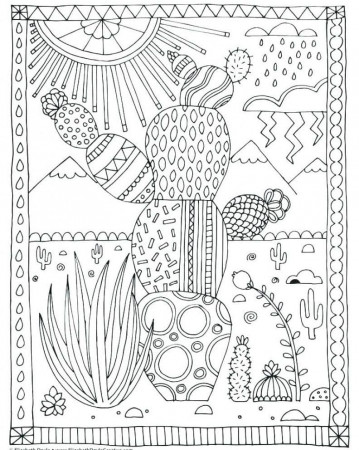 Cactus Coloring pages - 100 Coloring Pages to print for free