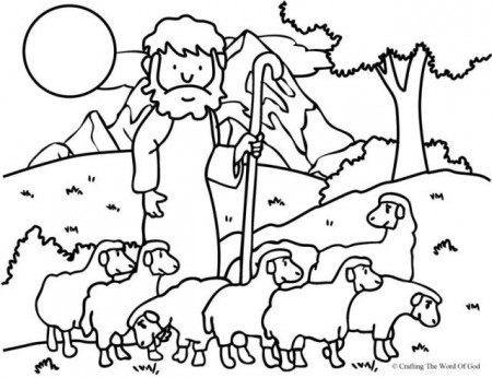 The Good Shepherd (The Lost Sheep)- Coloring Page « Crafting The Word Of God