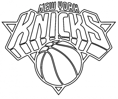 New York Knicks Logo Coloring Pages - NBA Coloring Pages - Coloring Pages  For Kids And Adults