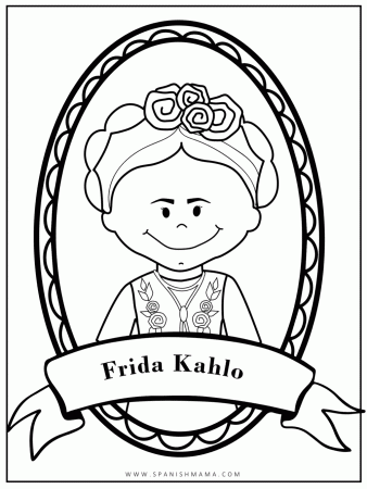 Beautiful Frida Kahlo Coloring Pages (Free Printables)