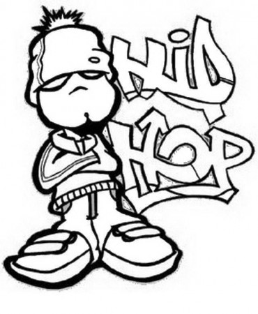 Hip hop Rapper Style coloring page - Download, Print or Color Online for  Free