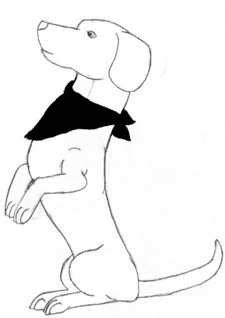 sausage dog coloring page - Clip Art Library
