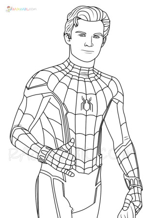 Tom Holland coloring pages
