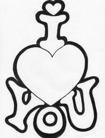 Cute Heart Coloring Pages Printable (Page 1) - Line.17QQ.com
