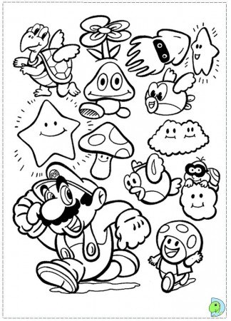 coloring pages of super mario | ... Super Mario Bros. Special ...