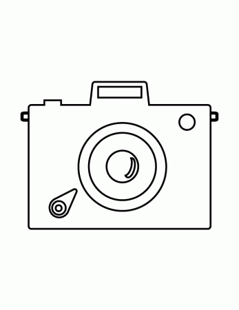Coloring Picture Of A Camera - Coloring Pages for Kids and for Adults