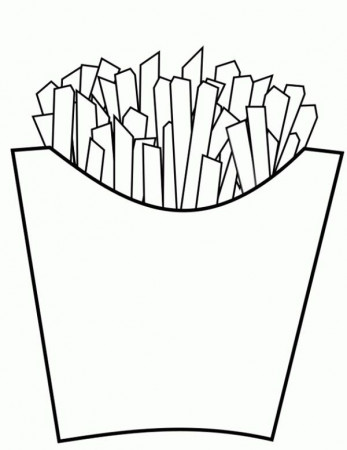 Coloring Pages Of Junk Food - Coloring Style Pages