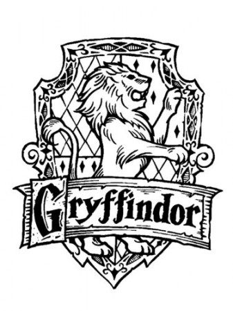 Harry Potter Gryffindor Coloring Page » Turkau