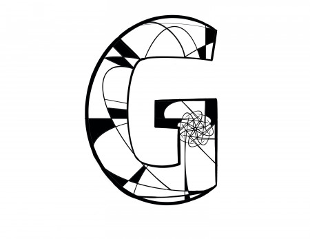 Letter G-printable Instant Download Coloring Page - Etsy