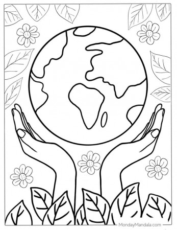 20 Earth Coloring Pages (Free PDF Printables