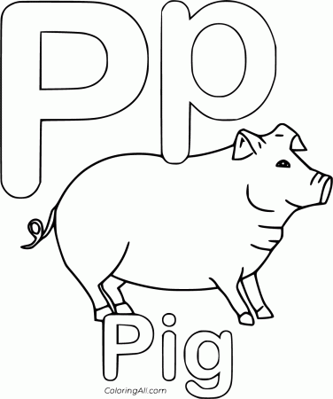 Letter P Coloring Pages - ColoringAll