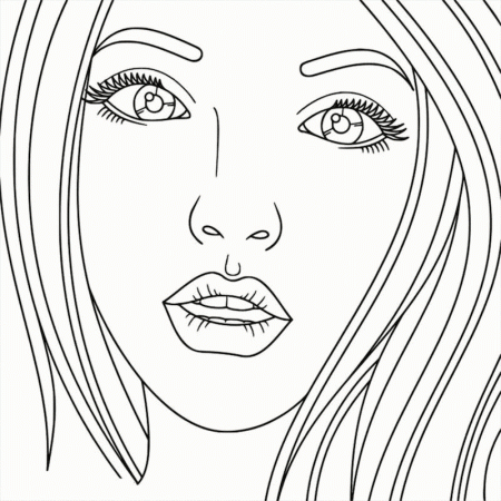 Face Girl Coloring Pages - Teenage Girls Coloring Pages - Coloring Pages  For Kids And Adults