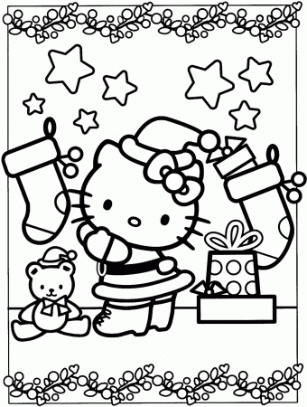 A Coloring Pages Of O Kitty - Coloring
