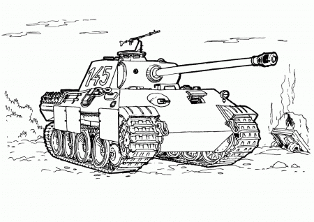 Tiger Tank Coloring Pages - High Quality Coloring Pages
