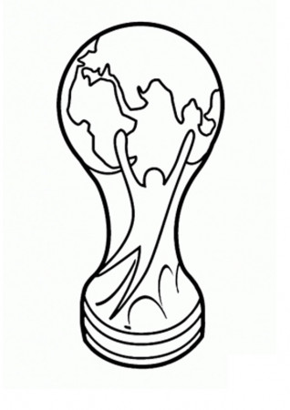 Coloring Pages | Fifa World Cup Trophy Coloring Page