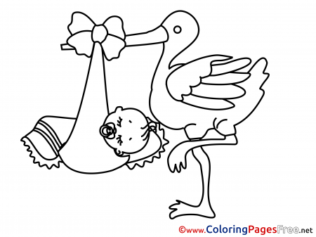 Stork for Children free Coloring Pagescoloringpagesfree.net