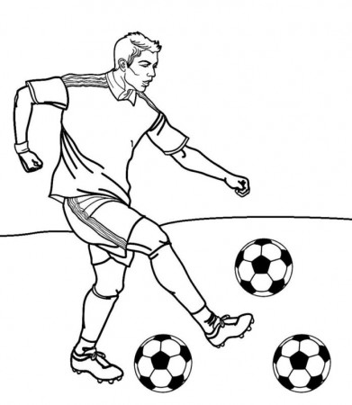 Cristiano Ronaldo coloring book to print and online