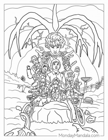 20 Stranger Things Coloring Pages (Free PDF Printables)