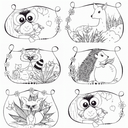 Woodland Animals Coloring Pages | Step ColorinG