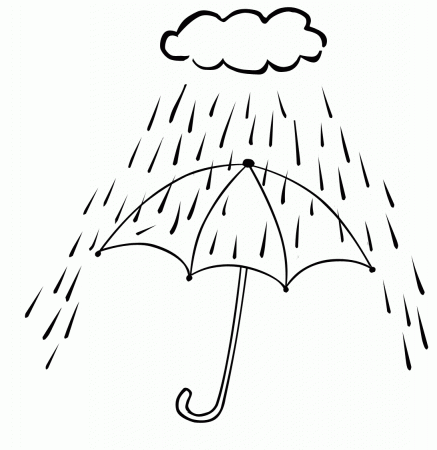Exercise Rainy Spring Day Coloring Page For Kids Seasons Coloring ...