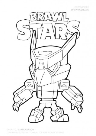 Mecha Crow| Brawl Stars coloring page - Color for fun