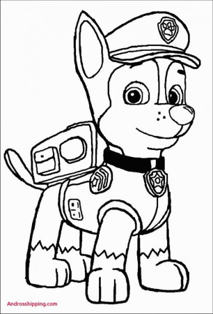 25+ Excellent Picture of Chase Paw Patrol Coloring Page | Paw ...