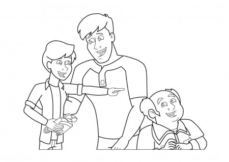 Just Coloring: Captain Man And Kid Danger Coloring Pages ...