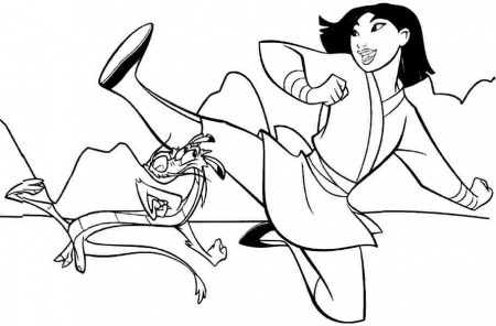 Baby Mulan Coloring Pages - Coloring Pages For All Ages