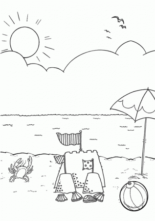Free Printable Beach Coloring Pages For Kids