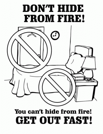 Printable Fire Safety Coloring Pages - High Quality Coloring Pages