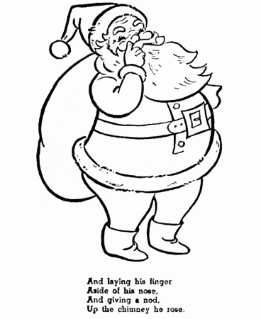 Night Before Christmas coloring pages | Christmas story coloring 